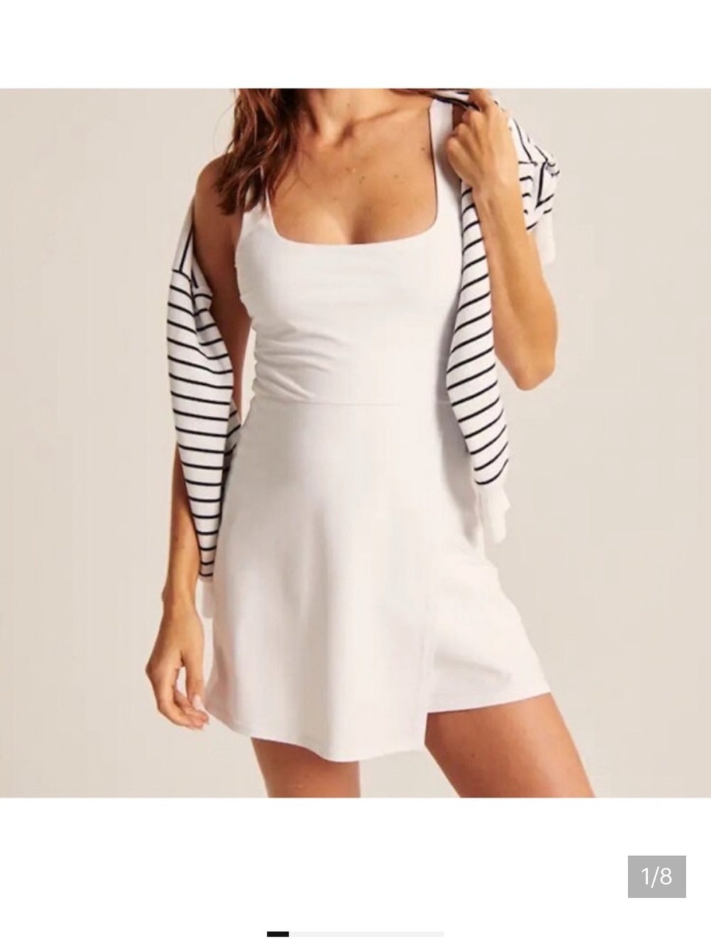 Abercrombie Square-Neck Athletic Dress Built-In shorts medium